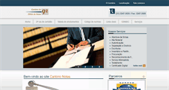 Desktop Screenshot of cartorionotas.com.br