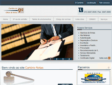 Tablet Screenshot of cartorionotas.com.br
